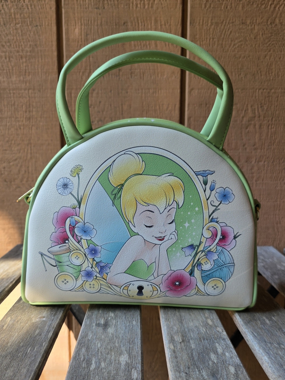 Loungefly Tinkerbell Green Disney Crossbody Bag
